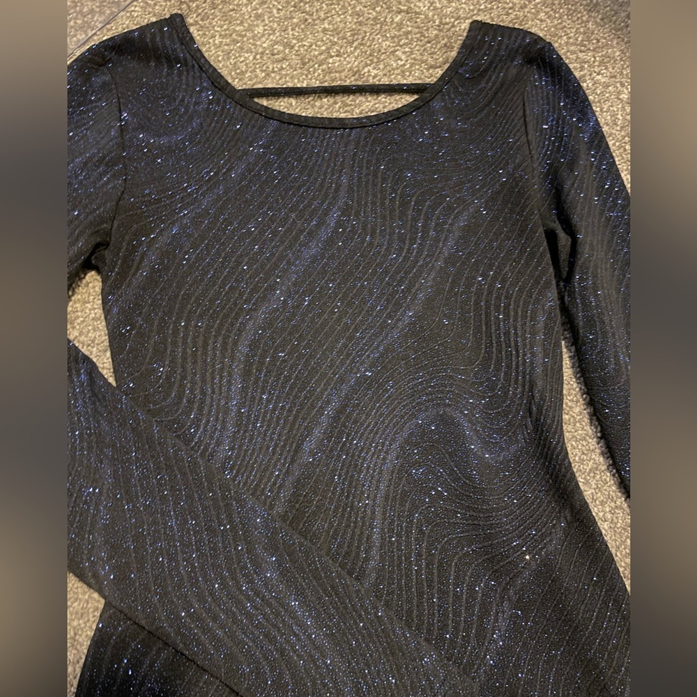 Eclipse - Dark Blue Sparkly Bodycon Dress